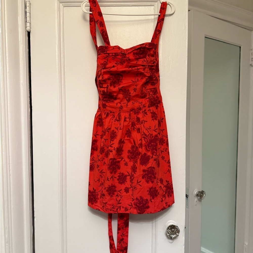 Free People red floral dress